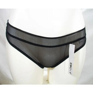 SMALL DKNY DK1031 Signature Mesh Thong Black NWTNew with Tags - DUE TO TH‎